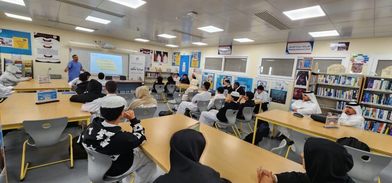 في مركز مصادر التعلم.. طلاب مصعب يتعرفون على مفاتيح السلامة الصحية ضمن فعاليات أسبوع سلامة المرضى